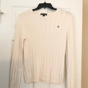 Women’s Ralph Lauren Cream Sweater.  Size Large